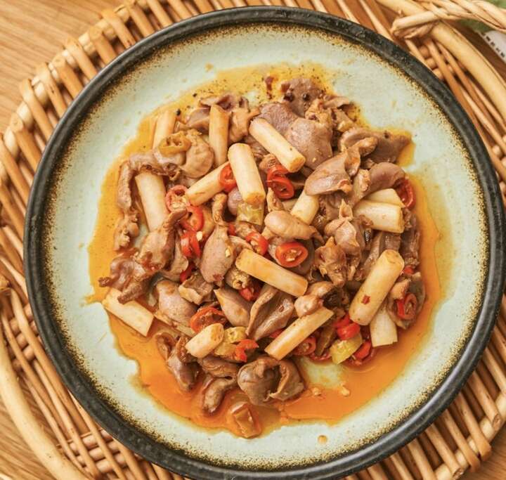 泡椒藕尖炒鸡胗
